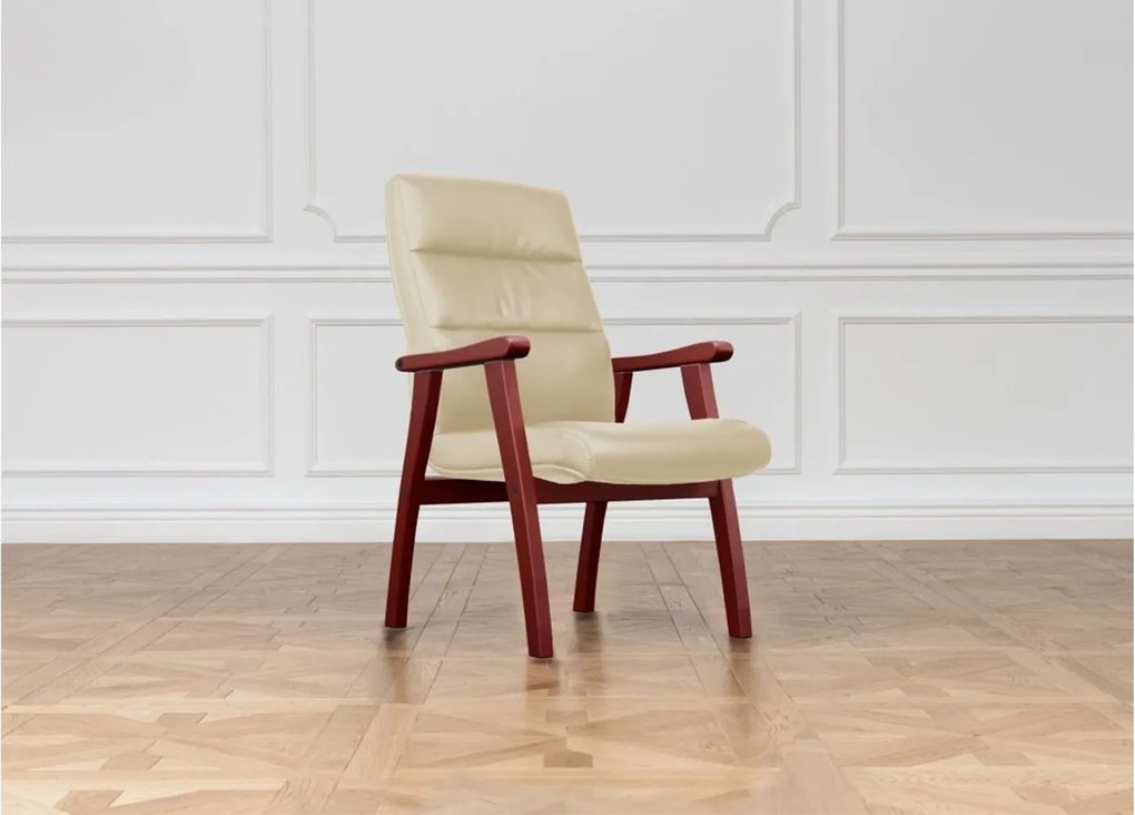 Scaun lemn masiv de conferința Toronto Personalizabil, 62 × 70 × 101 cm - Maro
