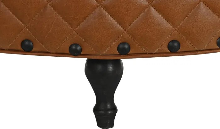 Taburet pentru picioare din piele naturala