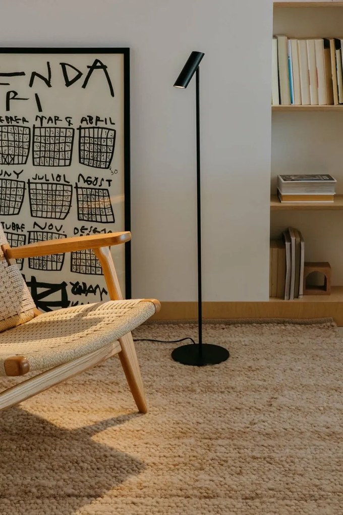 Lampadar LED de podea stil minimalist LEO negru