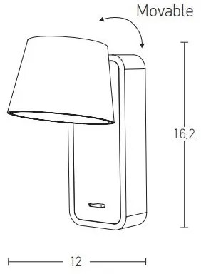 Lampă LED de perete LED/7W/230V maro Zambelis H61
