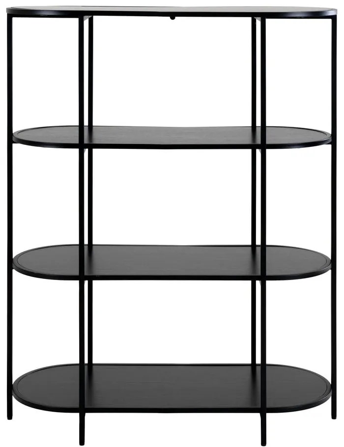 Bibliotecă neagră 36x111 cm Vita - House Nordic