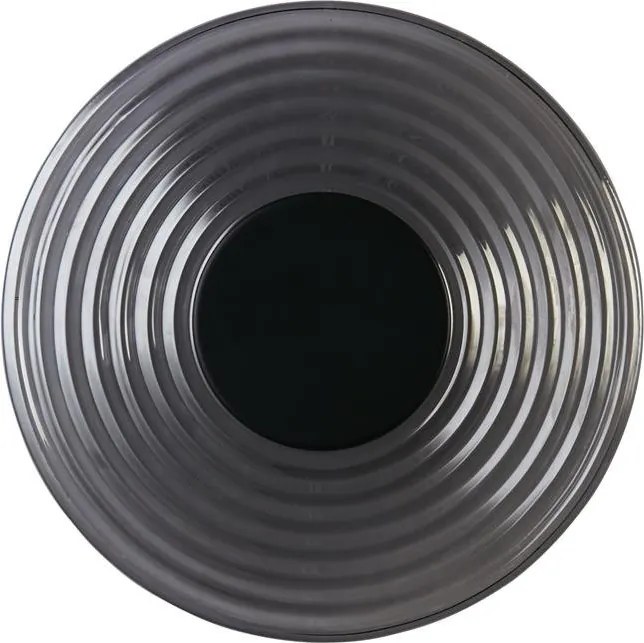 Aplica LED metal negru mat sticla fumurie Cleo