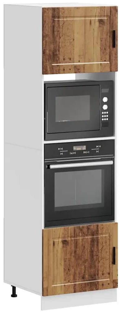 vidaXL Dulapuri pentru cuptor 2 buc Porto Lemn vechi Lemn prelucrat