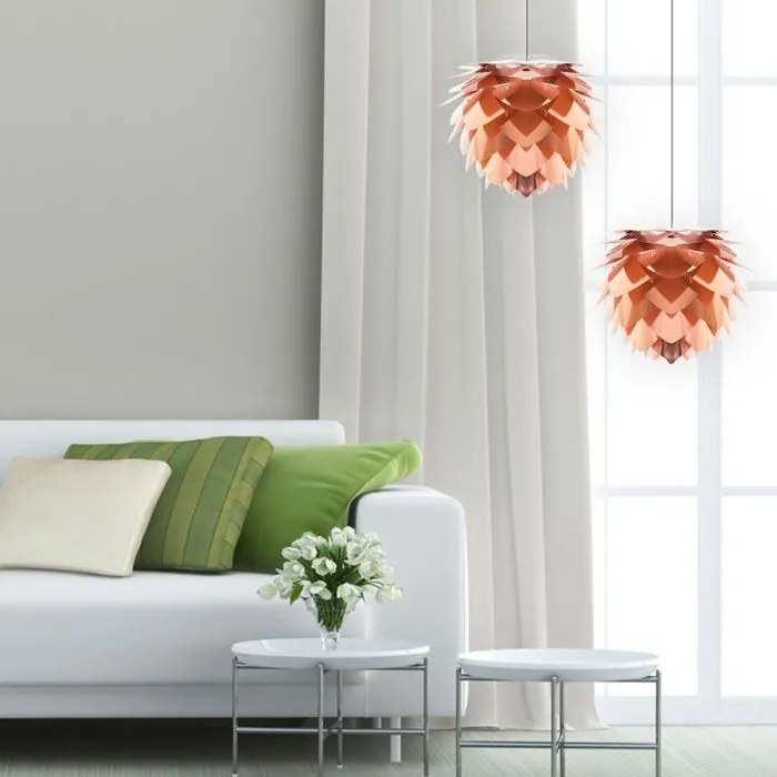 Abajur modern Silvia medium 50cm, cupru