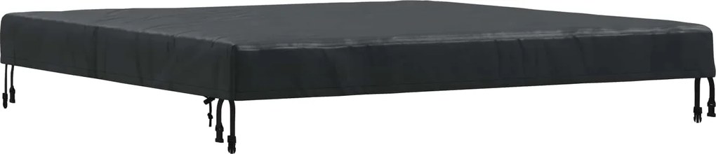 vidaXL Copertă pentru masă Simplu Negru 142 x 142 x 15 cm țesătură