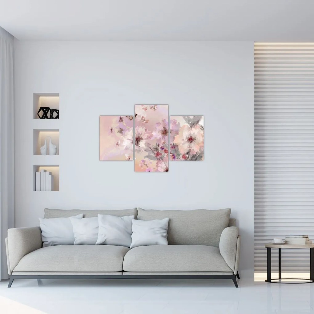 Tablou - Colaj de artă cu fluturi (90x60 cm)