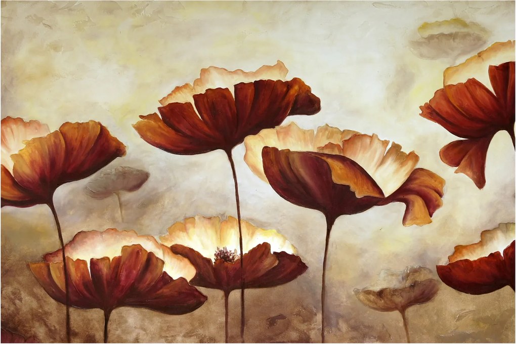 Tablou flori roșii (90x60 cm)