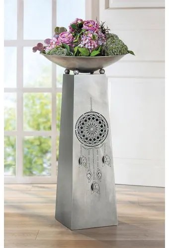 Suport flori Dream, metal, gri antracit, 95x46 cm