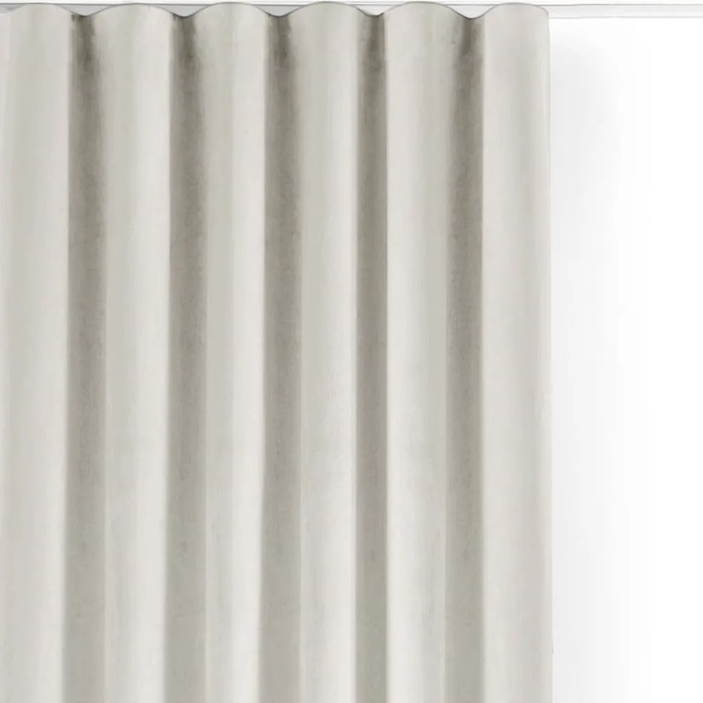 Draperie crem dimout (semi-opacă) din catifea 400x270 cm Velto – Filumi