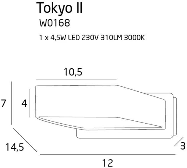 Aplica perete alba Tokyo- W0168