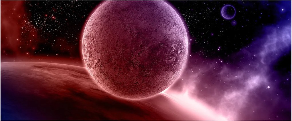 Tablou - Planetă (120x50 cm)