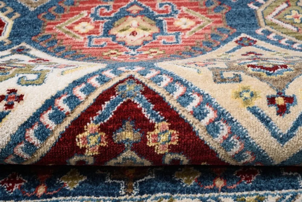 Covor de epocă de designer în albastru Lăţime: 120 cm | Lungime: 170 cm