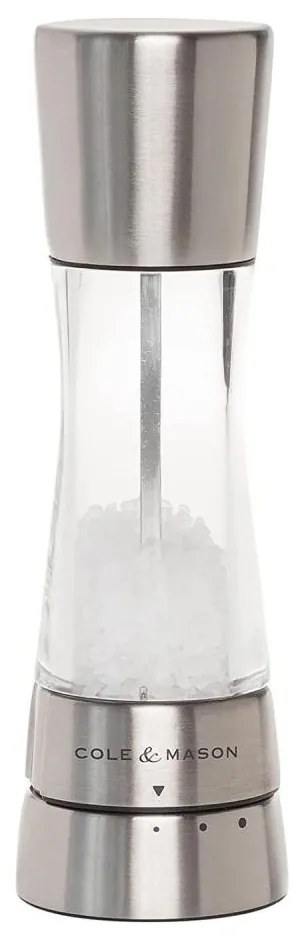 Cole&Mason - Râșniță sare DERWENT 19 cm crom lucios