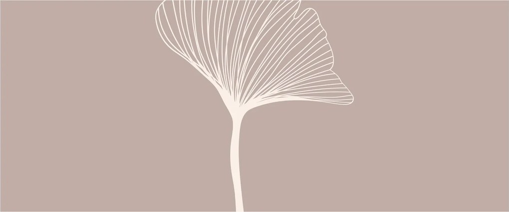 Tablou - Frunze bej N⁰5 (120x50 cm)
