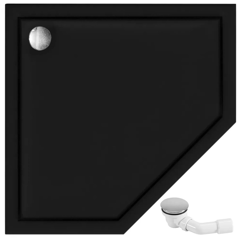 Cabina de dus HEX Black   90x90 cm
