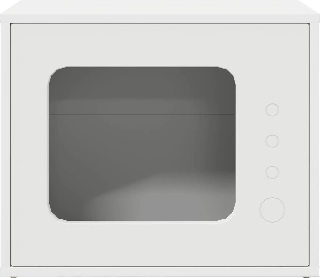 vidaXL Casa pentru pisici Alb 51 x 30 x 42 cm Lemn compozit