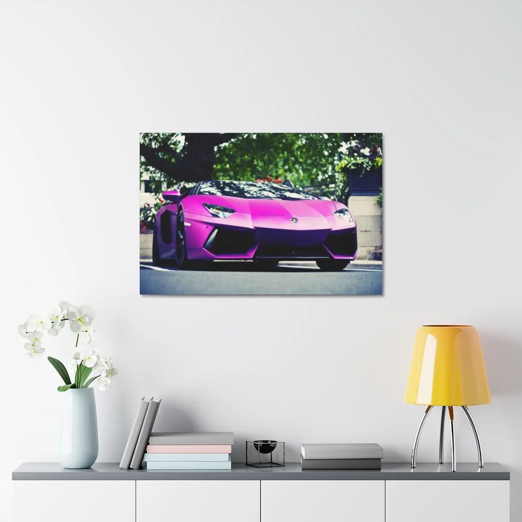 Tablou Canvas Purple Lambourghini 60x40 cm
