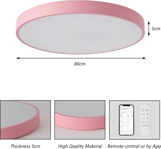 Brilagi-LED Lampă LED dimabilă pentru piscină POOL SMART LED/100W/230V 80 cm Wi-Fi Tuya+telecomandă roz