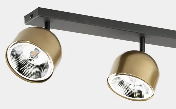 Spot ALTEA 3xAR111 GU10/50W/230V auriu/negru
