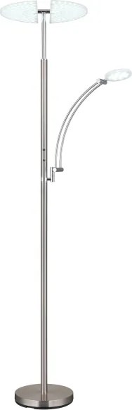 Globo 58909N - Lampă LED de podea dimabilă TIRANA 40W/230V + 5,5W crom mat