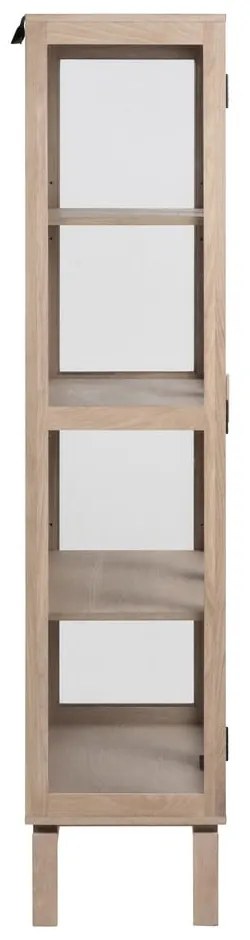 Vitrină cu aspect de lemn de stejar 80x180 cm Linley – Actona