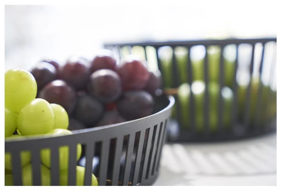 Fructieră YAMAZAKI Tower, ⌀ 25 cm, negru