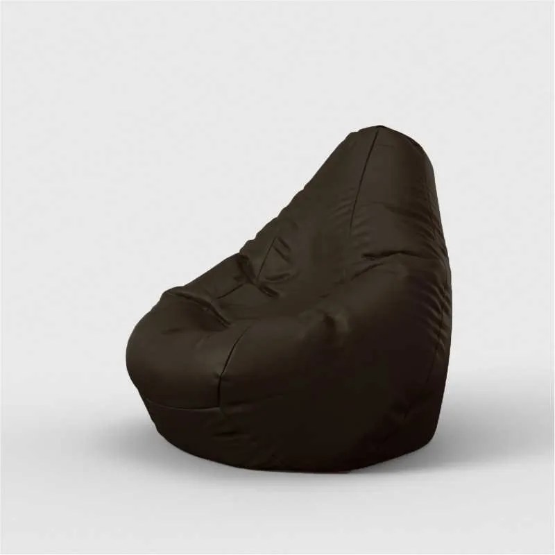 Fotoliu Nirvana Hobbit Pufrelax, Material Piele ecologica - Chocolate