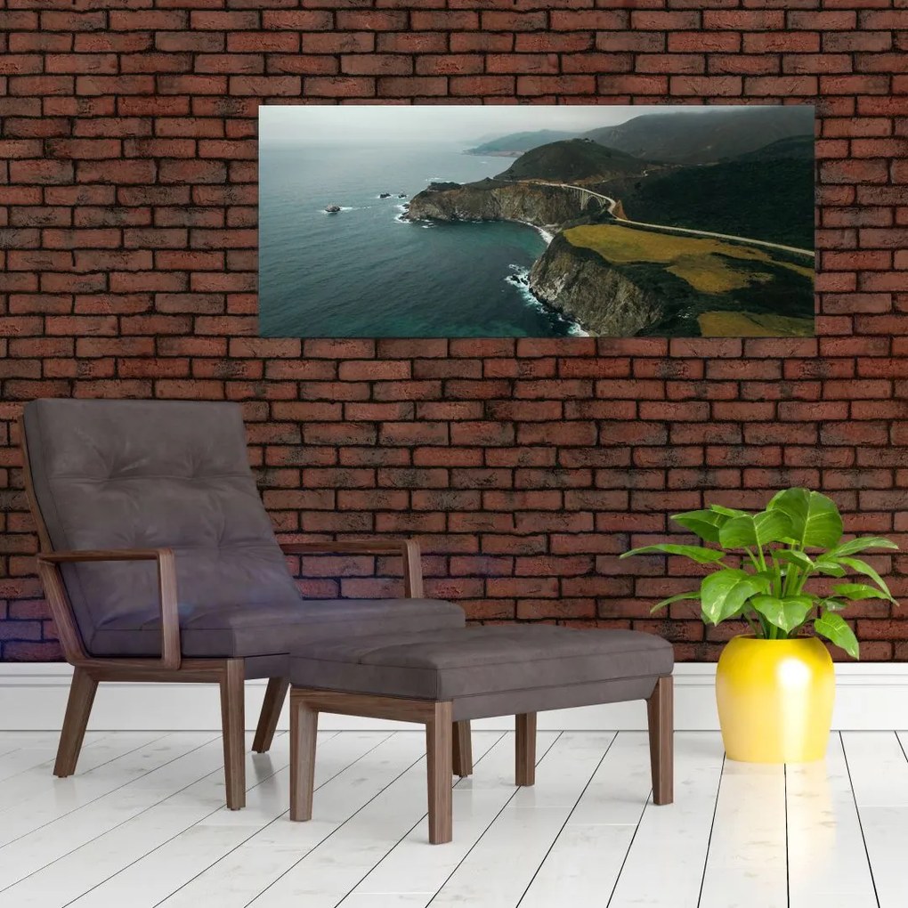 Tablou - Stânci în ocean (120x50 cm)