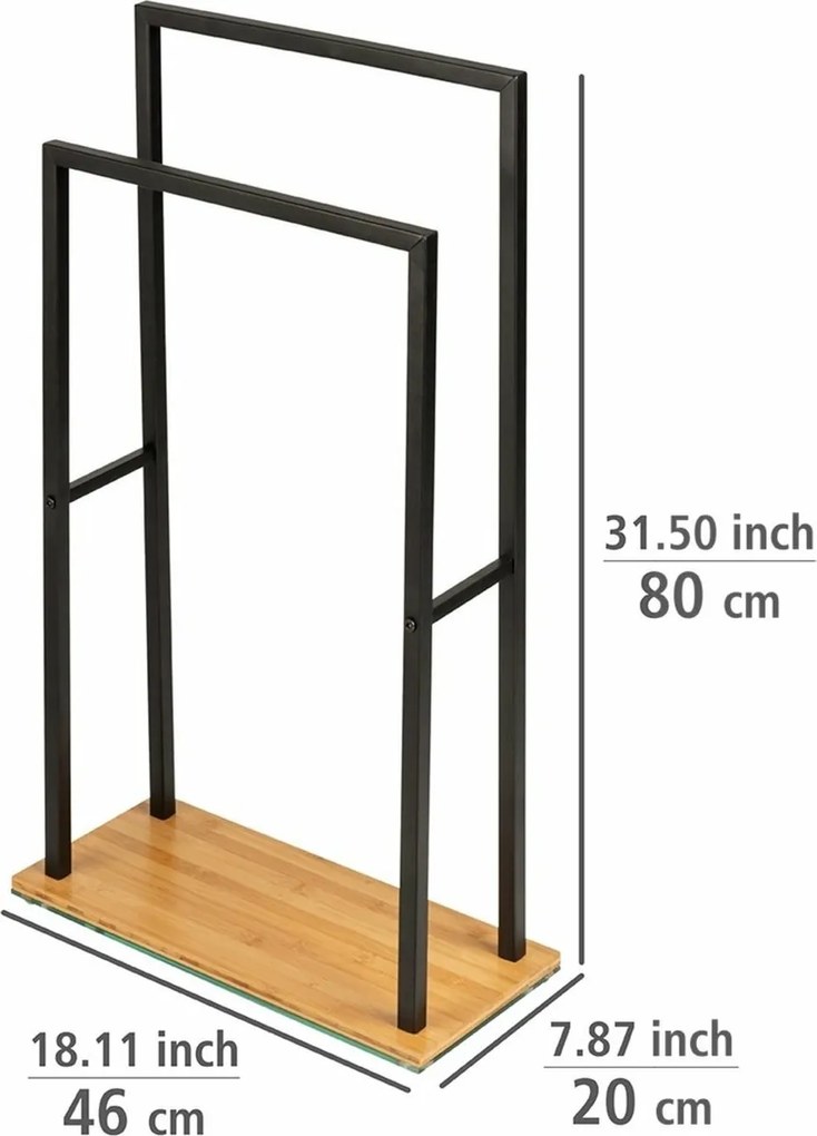 Wenko Suport metalic pentru prosoape BAMBUSA