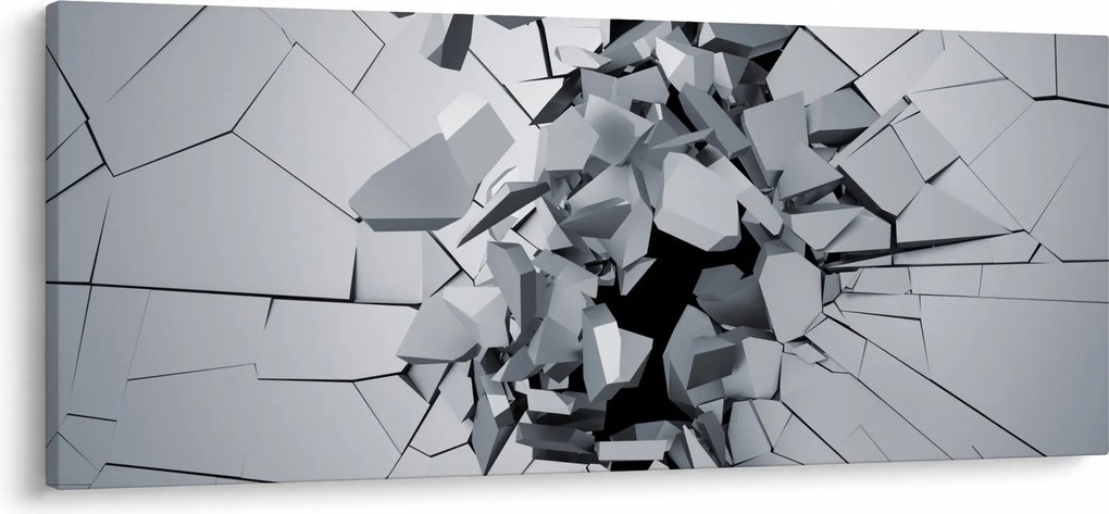 Tablou abstracție 3D (120x50 cm)