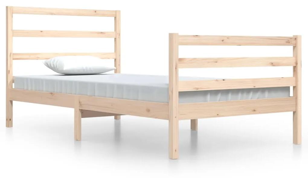 3104996 vidaXL Cadru de pat, 100x200 cm, lemn masiv de pin