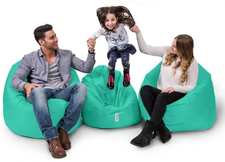 Fotoliu Bean Bag Iyzi 100 Cushion Pouf, Turquoise