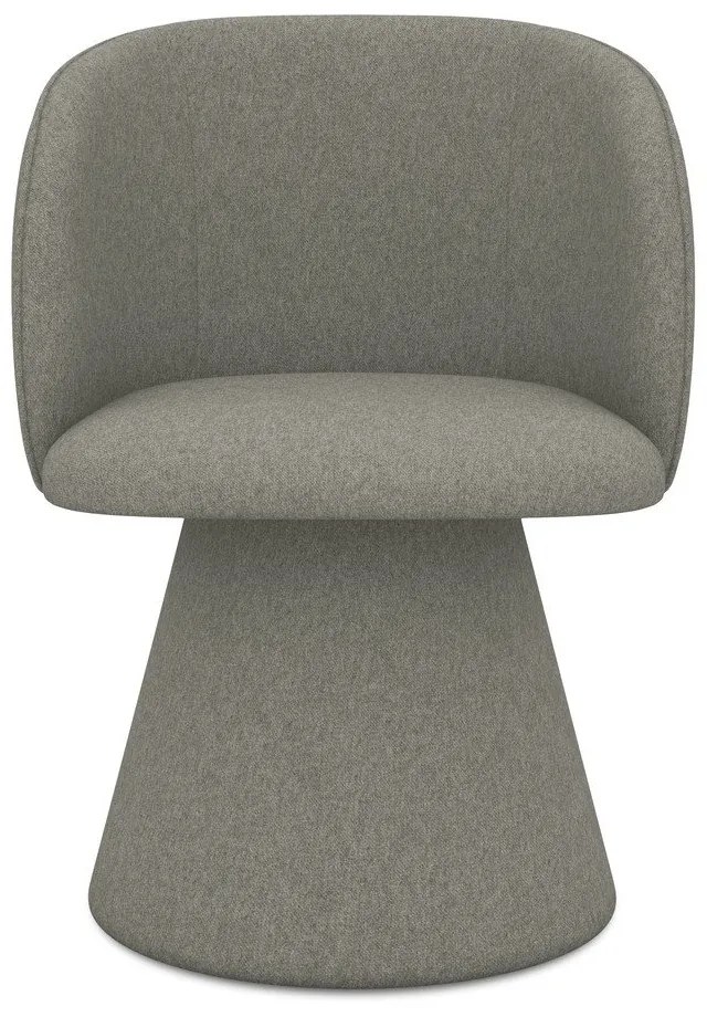 Scaun de sufragerie gri tapițat Maia – Makamii