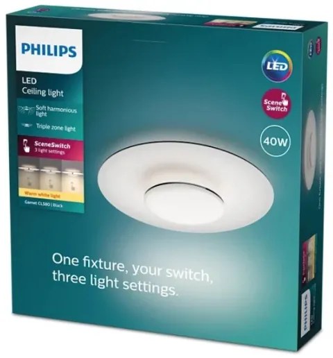 Plafonieră LED dimabilă GARNET SCENE SWITCH LED/40W/230V 2700K Philips