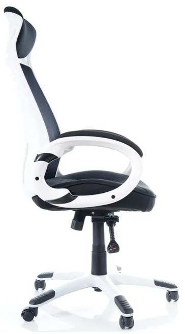 Scaun de birou Ice, negru/alb