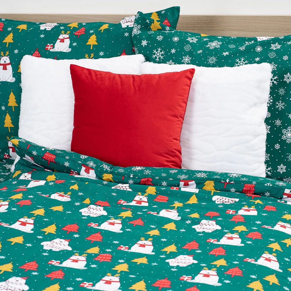 Lenjerie de pat din bumbac 4Home Polar Bear, 140 x200 cm, 70 x 90 cm