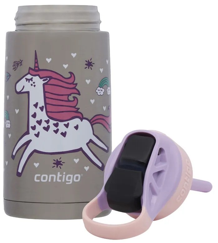 Sticlă termică pentru copii Contigo Easy Clean 380 ml Strawberry Unicorn