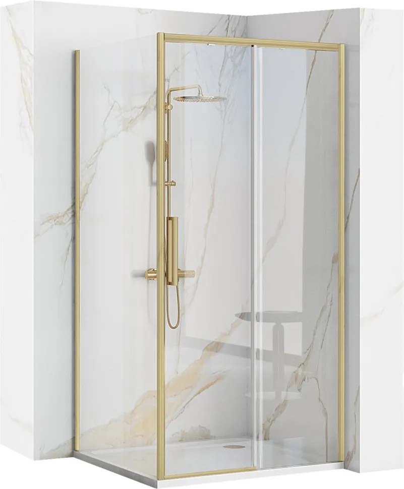 Cabina dus Rapid Slide 150x80 cm auriu periat