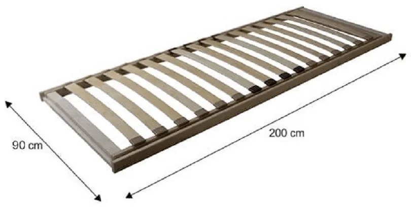 Suport pentru saltea pliabil, 90x200, BASIC FLEX FRONT