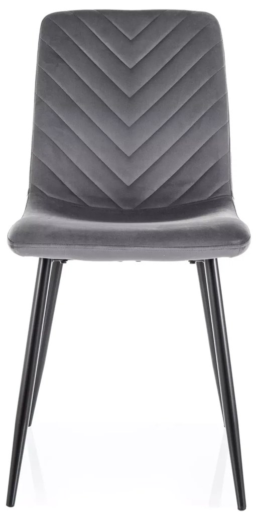 Scaun de masă DAREN VELVET gri