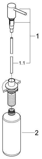 GROHE 40536000 - Dozator de săpun CONTEMPORARY, 400 ml, crom lucios