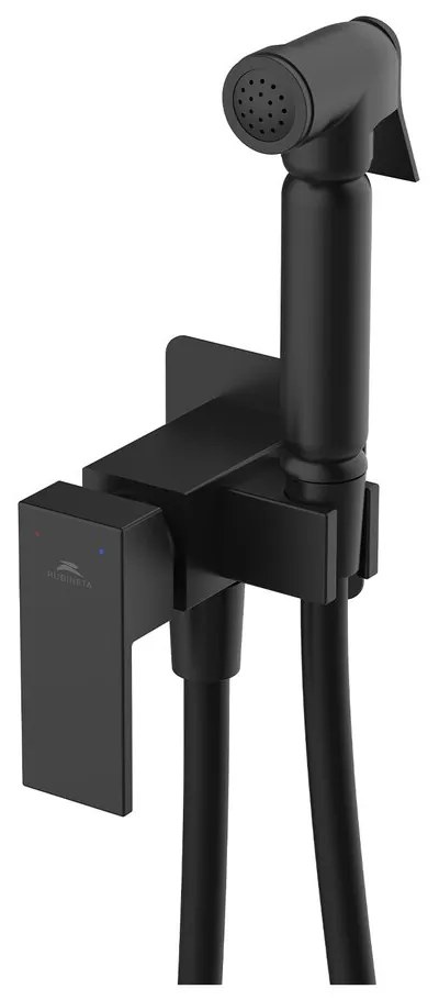 Dus igienic cu baterie Rubineta Modena monocomanda finisaj negru mat