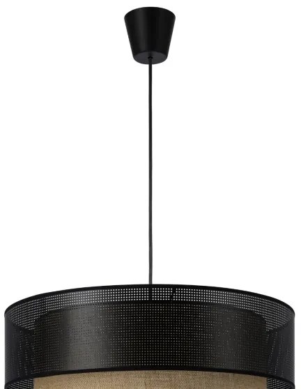 Pendul pe cablu BORHO, 1xE27/60W/230V, negru/jută