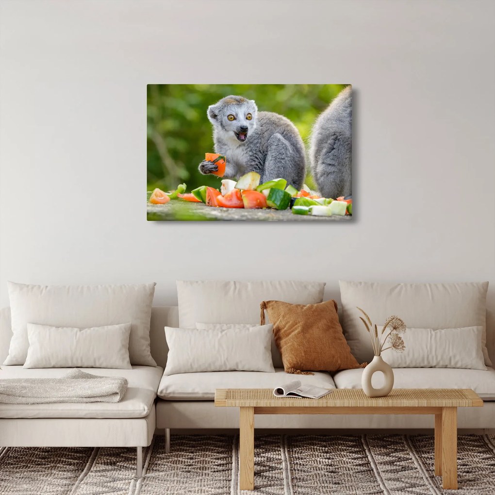 Tablou cu lemur (90x60 cm)