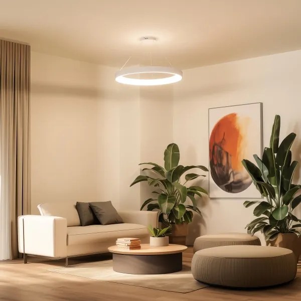 Brilagi - Lustră LED dimmabilă FALCON II, 108 W, 230 V, 3000–6500 K, Ø 80 cm, albă + telecomandă