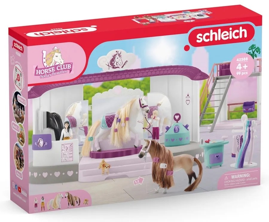 Schleich 42588 Salon de frumusețe pentru cai