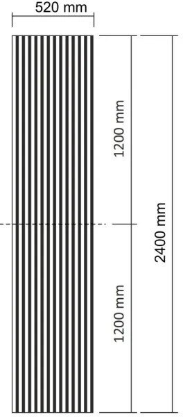 BATH DELUXE 54-240-11-84-12- Panou acustic VASALUND 240x52cm nuc