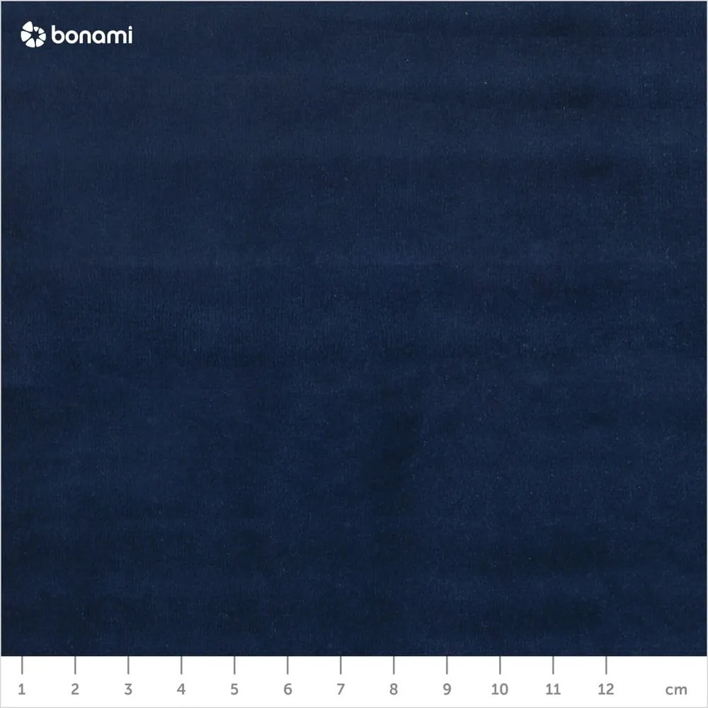 Pat boxspring albastru închis cu spațiu de depozitare 160x200 cm Gina – Milo Casa