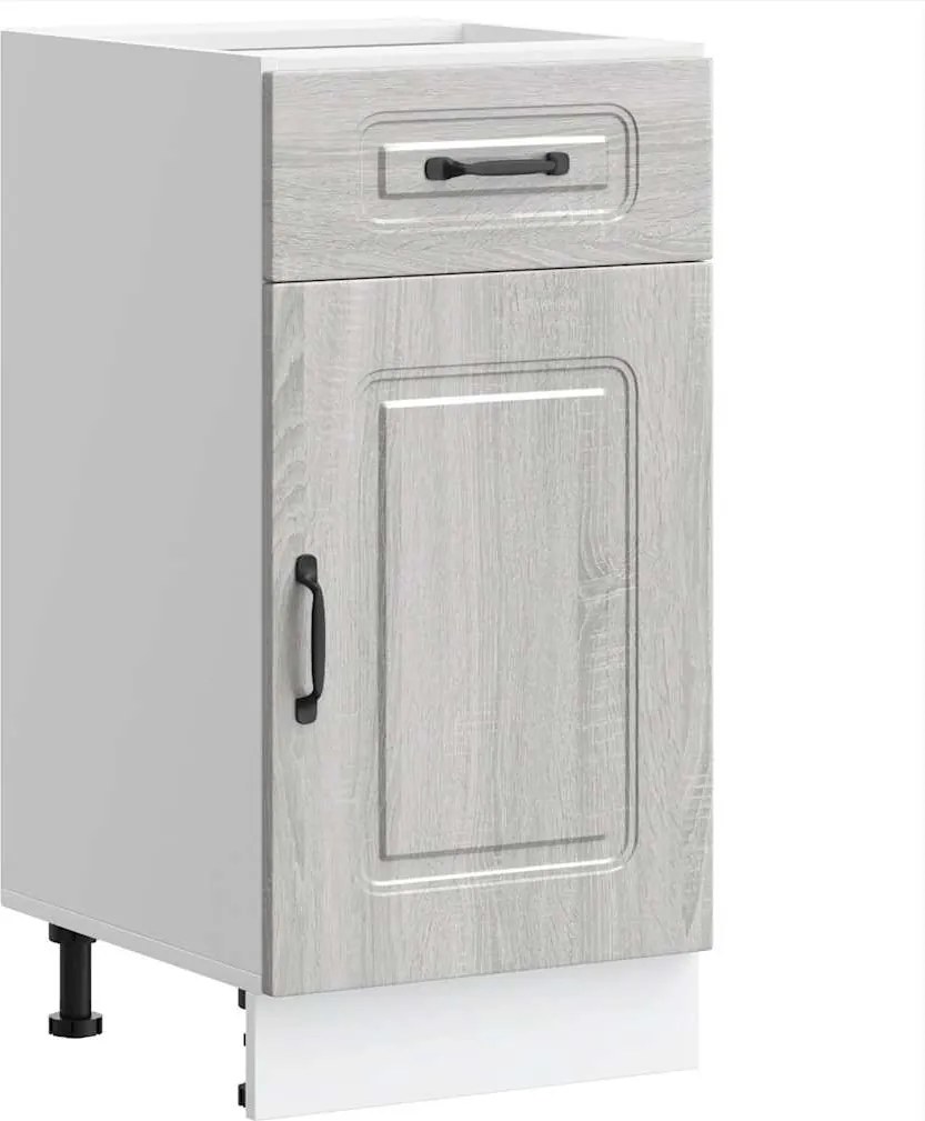 vidaXL Dulap de bază de bucătărie „Kalmar” Lemn prelucrat Sonoma gri