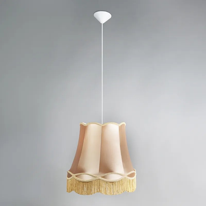 Lampă suspendată retro aurie 45 cm - Granny